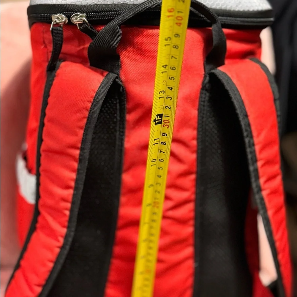 Badger’s Cooler Red Backpack with WISCONSIN Logo